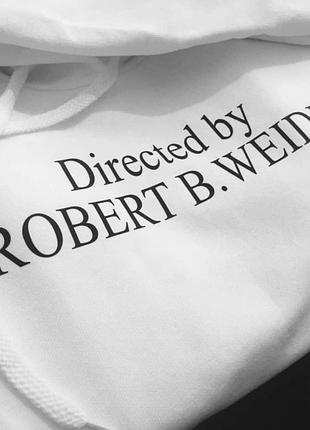 Мужская\женская толстовка с капюшоном и надписью direct by robert b. weide