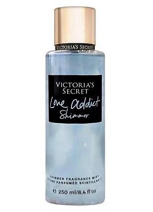 Парфумований спрей для тіла із шимером victorias secret love addict 250 мл