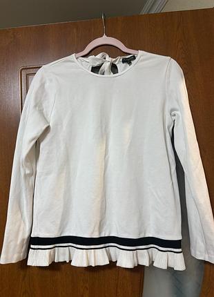 Світшот від преміального бренду massimo dutti молочно-білого кольору (екрю).