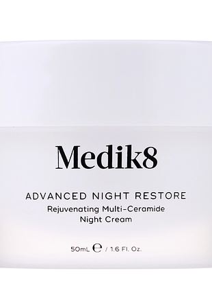 Омолаживающий ночной крем для лица с мультикерамидами medik8 advanced night restore rejuvenating multi-ceramide night cream, 50 мл