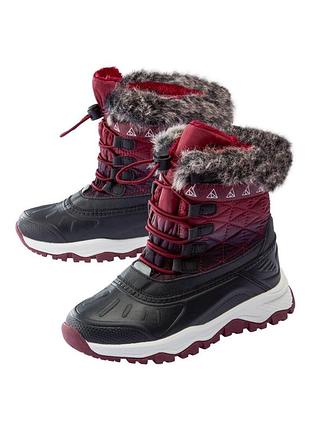 Сапоги водонепроницаемые для девочки pepperts 3m scotchlite™ 393097 33 бордовый