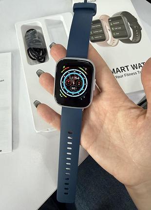Смарт-часы poounur t80, 1.95|, ip68, bluetooth-звонки, синий