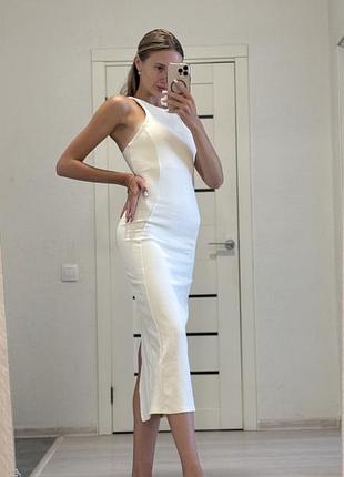 Біла сукня zara