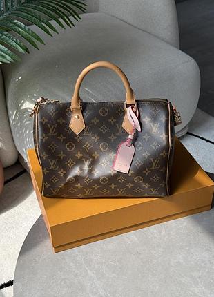 Сумочка женская louis vuitton speedy 30 soft canvas/pink