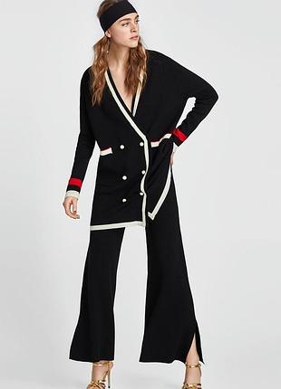Брюки кюлоти трикотажні zara р.s/m