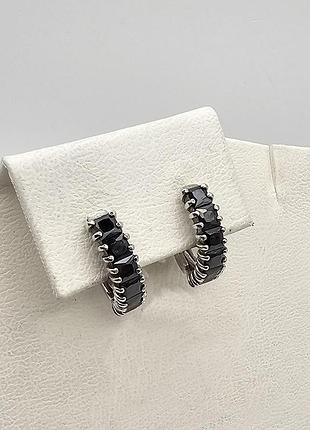 Сережки срібні з фіанітом "рікс" 3,16 г