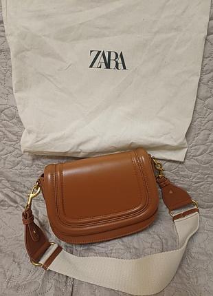 Крос-боді жіноча zara руда 3