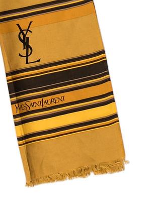Вінтажний шовковий шарф yves saint laurent (ysl) | vintage silk scarf