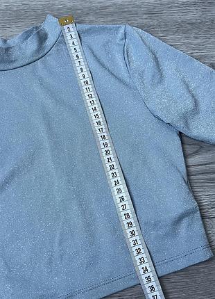 Блискучий кроп топ pull&bear 3