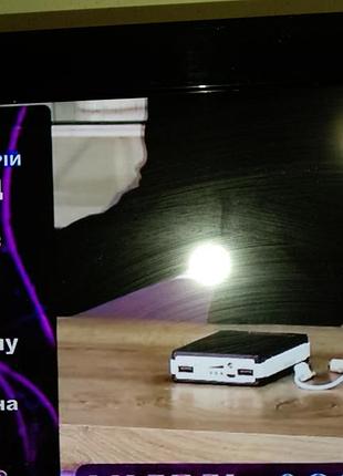 Soler led повербанк ліхтар сонячна батарея.... 2000ма/год