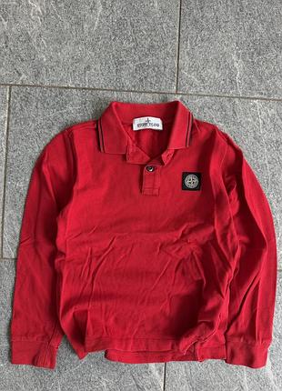 Поло stone island червоне