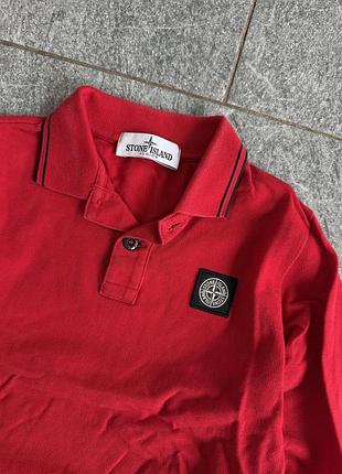 Поло stone island червоне 2