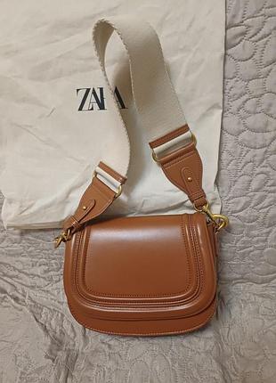 Крос-боді жіноча zara руда 9