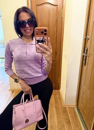 Кофта люрекс женская фиолетовая