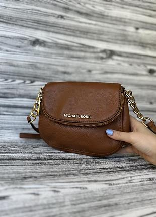 Оригінальна шкіряна сумка крос-боді michael kors