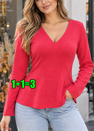 🤩1+1=3 стильный розовый приталенный женский свитер лонглсов primark, размер 52 - 54