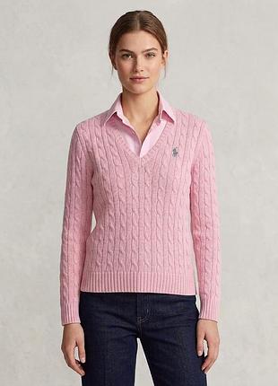 Свитер женский розовый polo ralph lauren