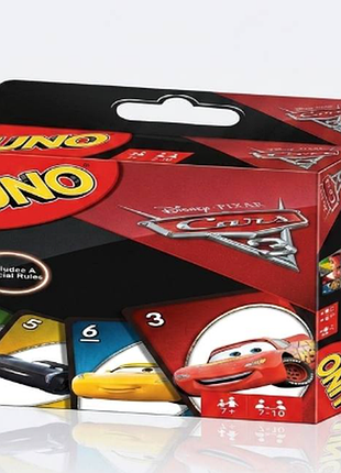Настольная карточная игра uno (уно) - семейная настольная игра для друзей и детей тачки