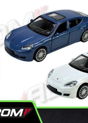 Машина автопром 1:43 porsche, 2 кольори, відк.двері, короб.