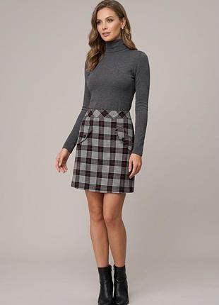 Брендова спідниця "dorothy perkins" у клітинку. розмір uk8/eur36, s.
