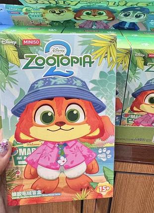 Брелок сюрприз в коробці, персонажі з мультфільму zootopia 2 (зоотрополіс) 3 сезон 18 см