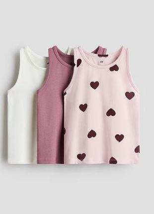 Майки для дівчинки 👧 8/10 років 134/140 від h&m