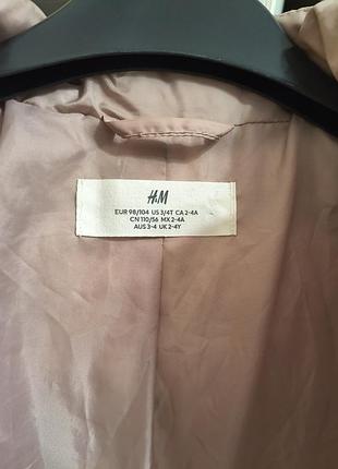 Куртка дитяча h&m вітрівка рожева 3