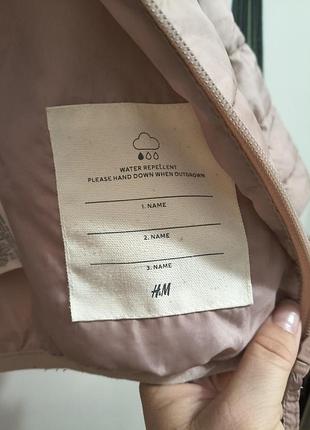 Куртка дитяча h&m вітрівка рожева 4