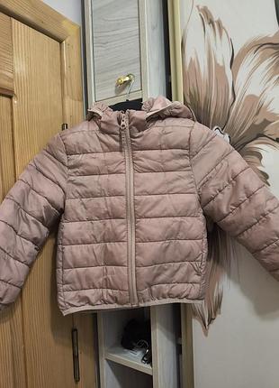 Куртка дитяча h&m вітрівка рожева
