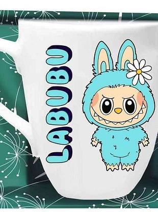 Чашка 200мл labubu голубой в под. коробке тм farglass