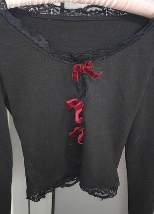 Коротка жіноча сукня juicy couture чорна з мереживом та бантами, розмір m
