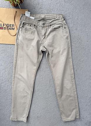 Чоловічі бежеві легкі джинси levis 559 оригінал 30/34