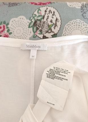 Белый лонгслив max mara 5