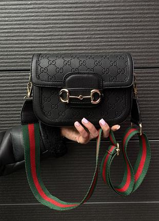 Сумка horsebit 1955 mini bag black
