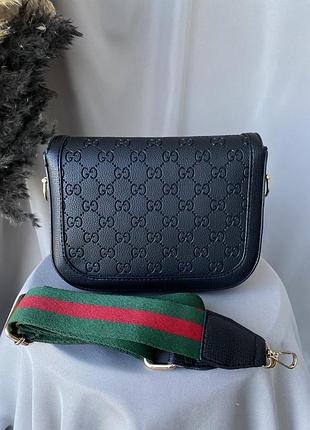 Сумка horsebit 1955 mini bag black 5
