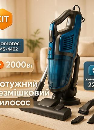 Якісний вертикальний пилосос з акумулятором domotec, хороший вертикальний пилосос для дому oc-72