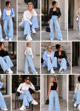 Женские брюки вельветовые bershka, палаццо