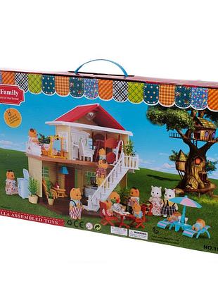 Игровой домик животные флоксовые happy family (1514)