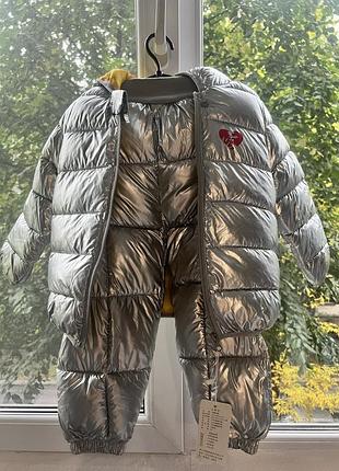 Костюм на дівчинку сріблястий