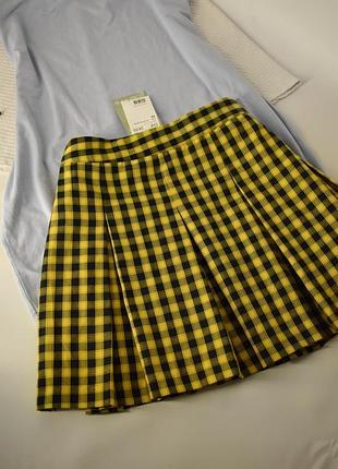 Новая трендовая юбочка в клетку h&amp;m 2