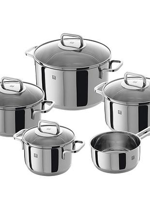 Набор кастрюль zwilling quadro 9 предметов нержавеющая сталь 18/10 65060-000-0