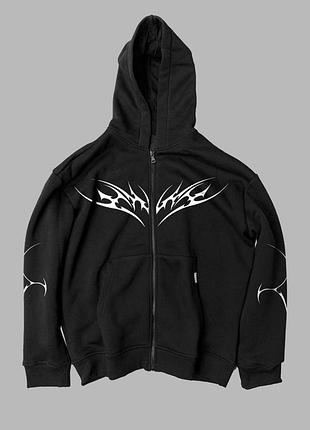 Premium zip-худи c рефлективним принтом xl