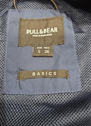 Нова трендова вітровка pull&bear синя розмір xs-s 5