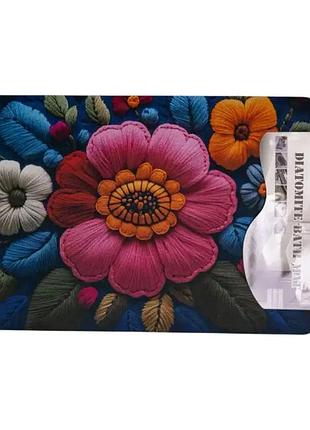 Коврик диатомитовый с 3d эффектом embroidered bloomscape 58*38 см универсальный hp-42-31 6