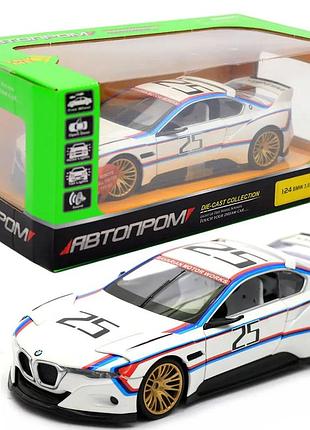 Детская машинка игровая автопром «bmw» металл 1:24 bmw csl hommage r 68257a свет, звук, двери открываются