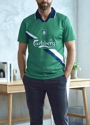 Вінтажна футбольна футболка liverpool fc carlsberg, ретро джерсі