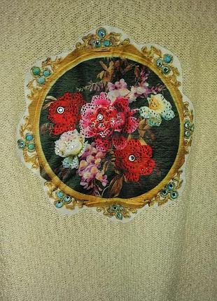 Кофта с 3д рисунком 40-46р 3