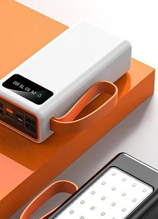 Power bank з дисплеєм hoco 60000mah j88a білий