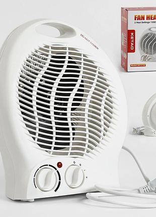 Дуйка тепловентилятор ketao c 54634/w-hf 1710 мідна обмотка двигуна, 2 режими роботи - 1000вт і 2000вт
