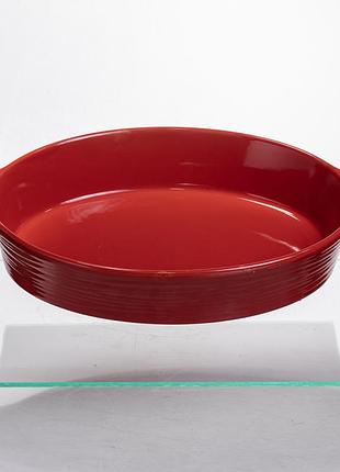 Форма для запекания овальная 36×22.5×7 (см) форма для духовки 2 литра красный s1289